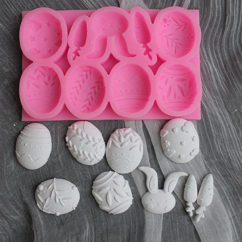 

Easter Series Silicone Mold Rabbit Eggs Sugar Cake Mold Cake Decoration Chocolate Mold