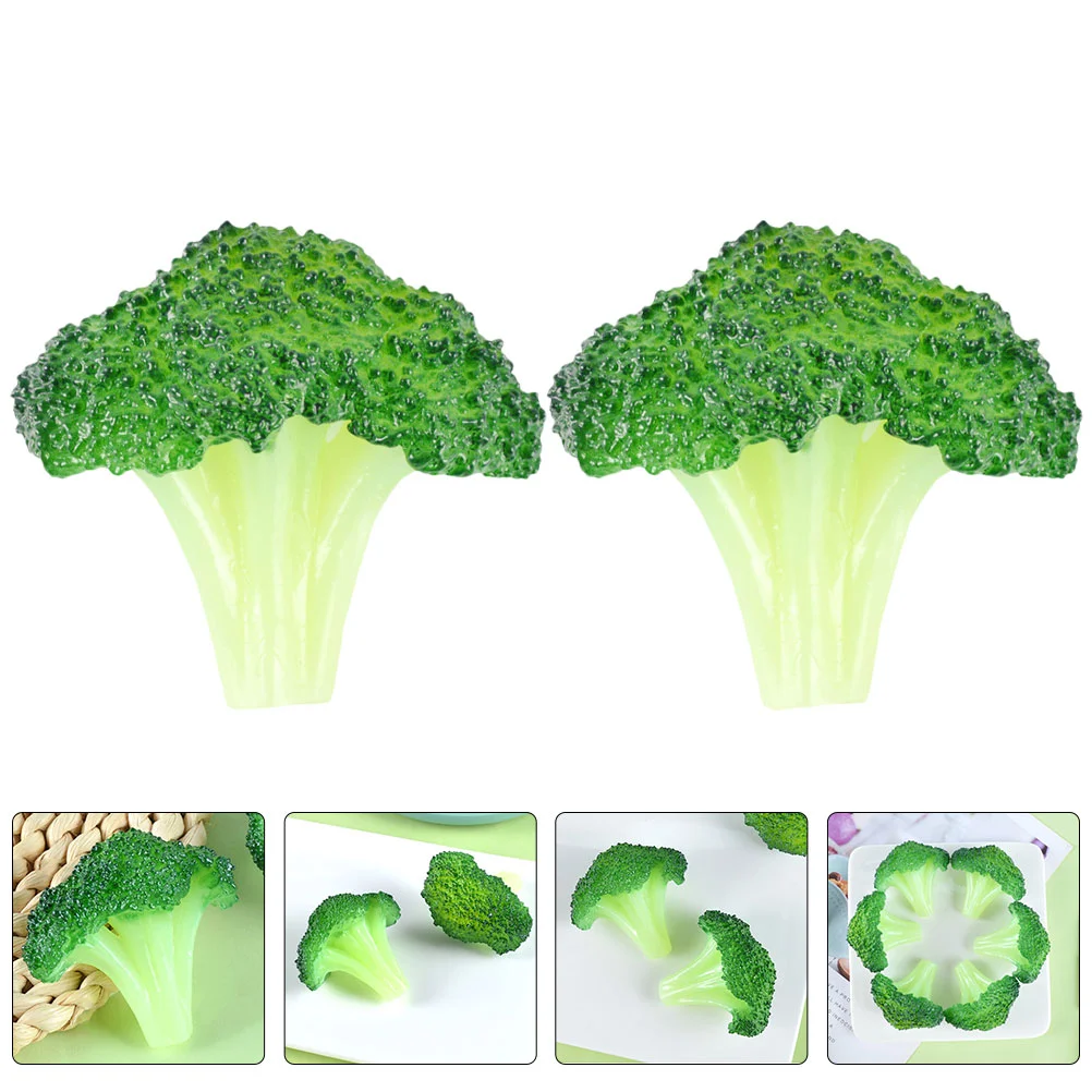 

Vegetable Broccoli Fake Model Artificial Lifelike Fruit Faux Realistic Props Kitchen Decorations Decoration False Simulation