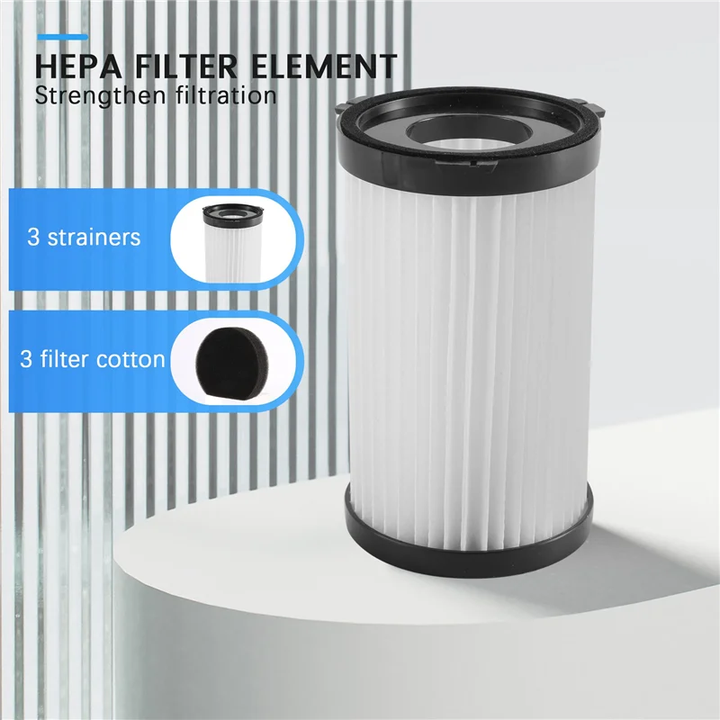 Фильтр НЕРА Для MooSoo D600 D601 Cecotec Thunderbrush 520 проводной фильтр для пылесоса s 3 шт.