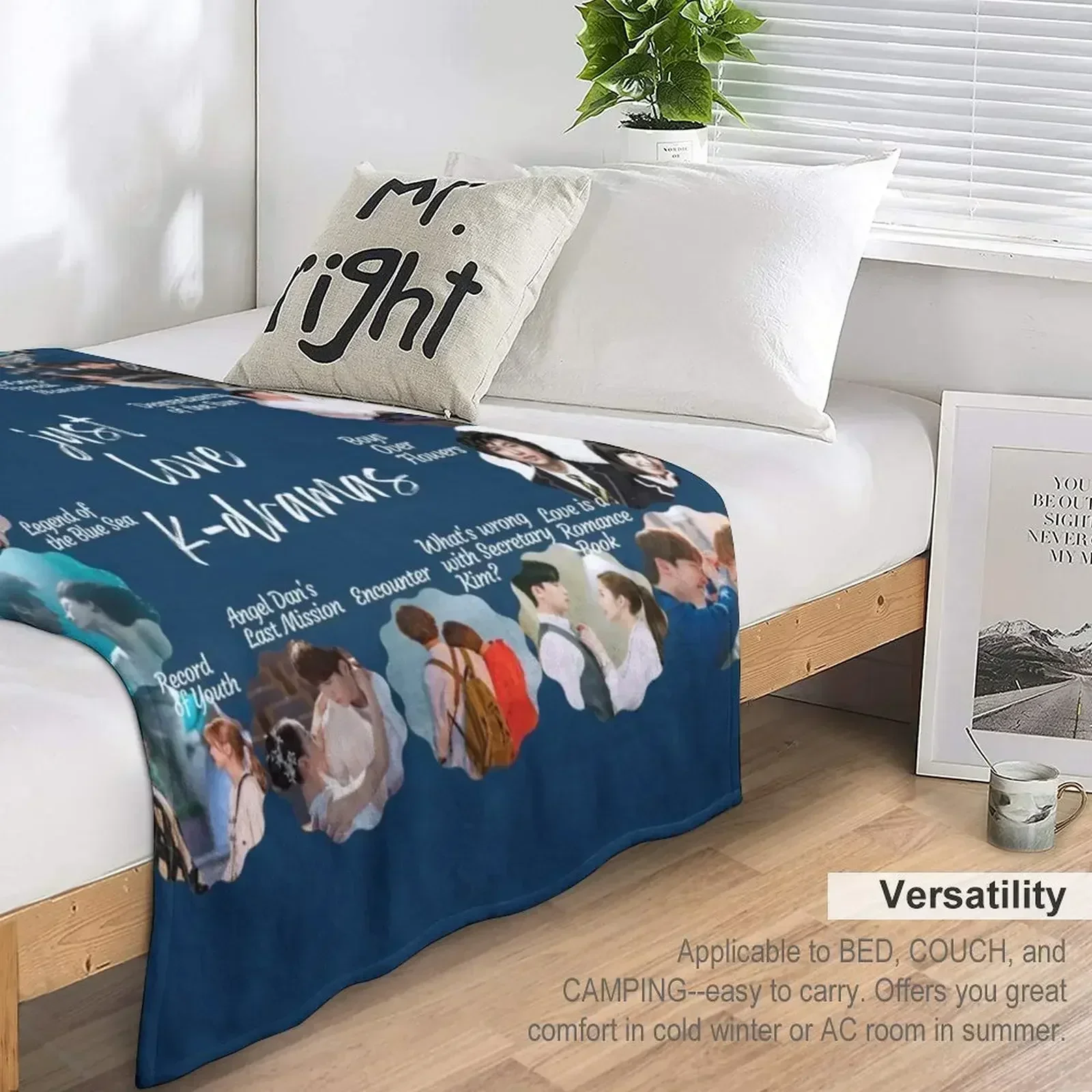 Я просто люблю К-драмы! Одеяло Роскошные одеяла для кровати Туристические