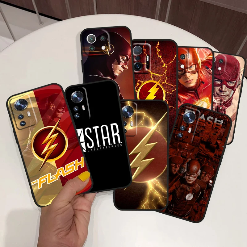 

The Flash DC Hero Cool For Xiaomi Mi 12 12T 11 10 11T 10T 9T 9 8 Note 10 Ultra Pro Lite TPU Soft Silicone Black Phone Case Funda