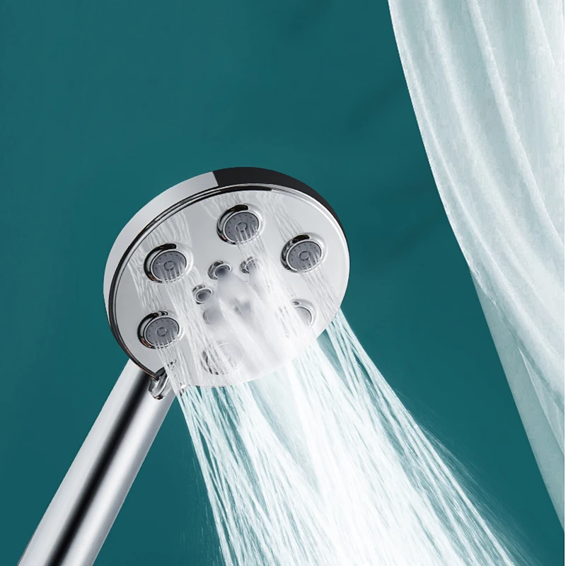 

Hand Water Shower Head High Pressure Rainfall Bathroom Power Shower Head System Toilet Chrome Chuveiro Banheiro Home Accessories