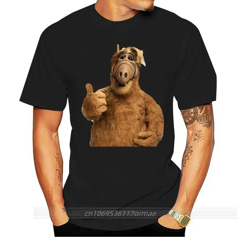 Grid Kemeja Pria Anak ALF TV Serial Televisi Tahun 80 90 Kutu Buku T-Shirt Katun Kaos Musim Panas Fashion европей variety