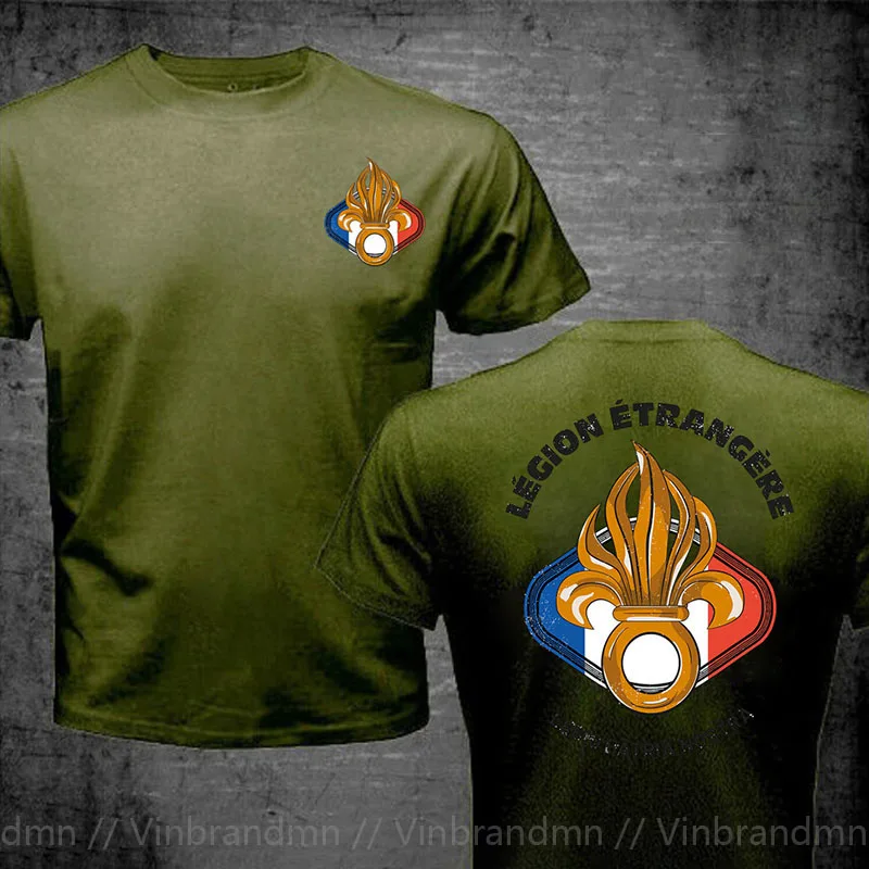 Винтажная мужская футболка в стиле ретро с потертостями французского