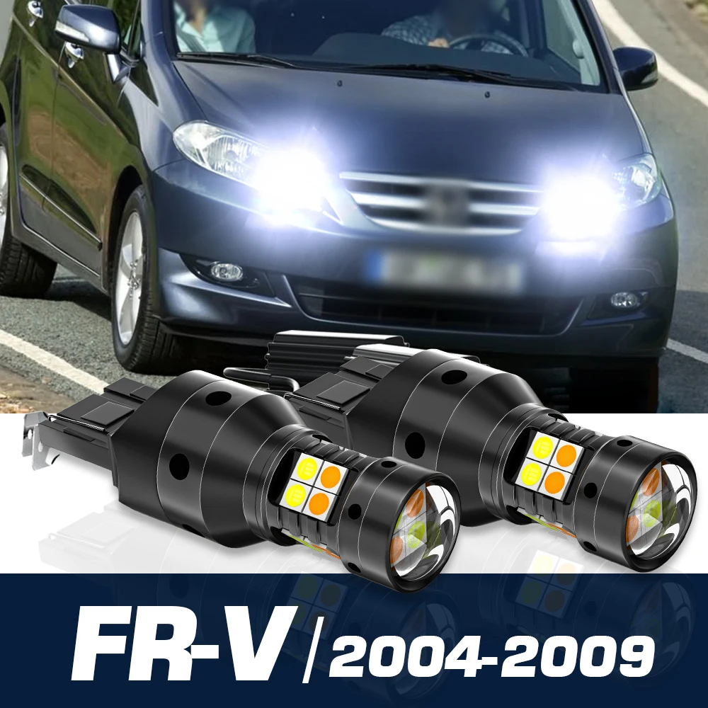 

2pcs LED Dual Mode Turn Signal+Daytime Running Light Canbus Accessories DRL For Honda FR-V FRV 2004-2009 2005 2006 2007 2008
