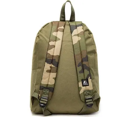 Everest Color Block Backpack, Olive/Camo