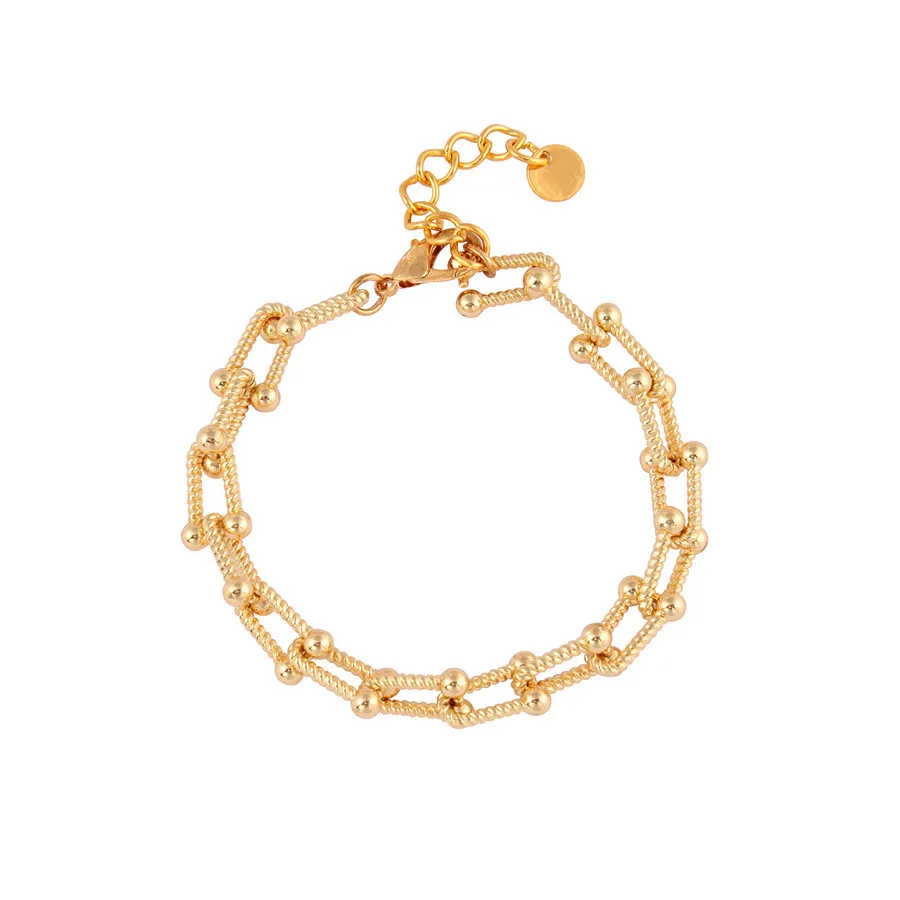 

Fashion Copper Gold Plated Fred Bracelet for Occasion Ladies Girlfriend Jewelry Horseshoe Chain Bracelet On Hand Women 2022