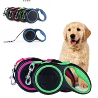 Heavy Duty Dog Leash 3/5/8M Nylon Retractable Automatic Extending Pet Slip Lead Rope For Medium Large Dogs Puppy Walking Belt