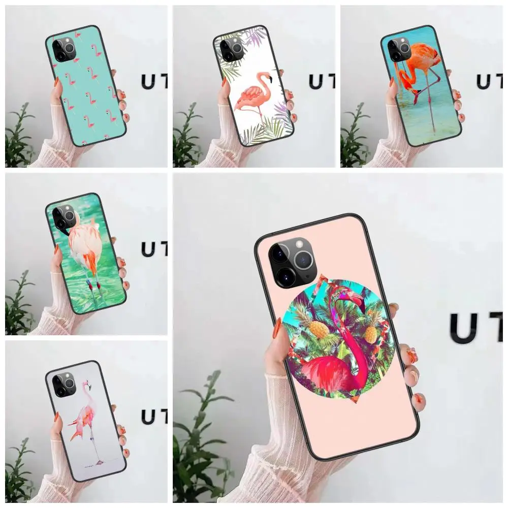 

New Arrival Flamingo On Mint Lake For Xioami Redmi Note 10 Pro 5G 9 9S 9T Max 8 7 6 5 4 Pro Max Cell Phone Skin Shell