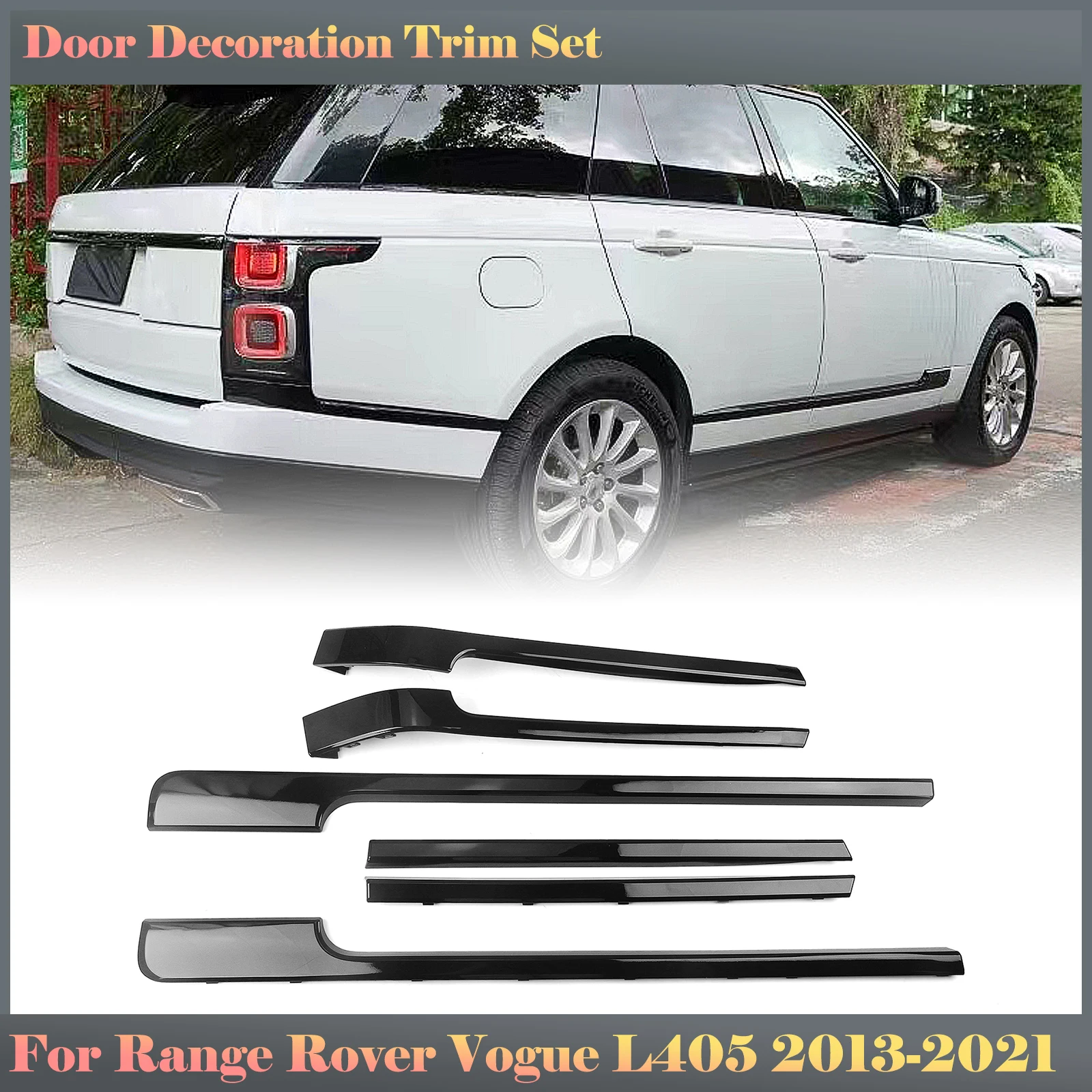 

Car Door Side Molding Strips Decoration Trims Auto Part For Land Rover Range Rover Vogue HSE L405 2013-2021