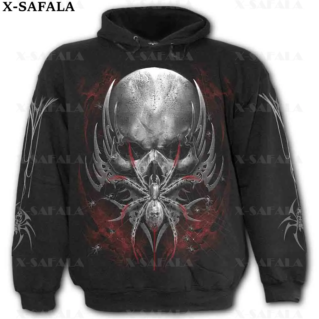 

DEATH BLOOD SKULL Dark Style Death Punk 3D Print Zipper Hoodie Man Female Pullover Sweatshirt Hooded Jacket Jersey Tracksuits-1