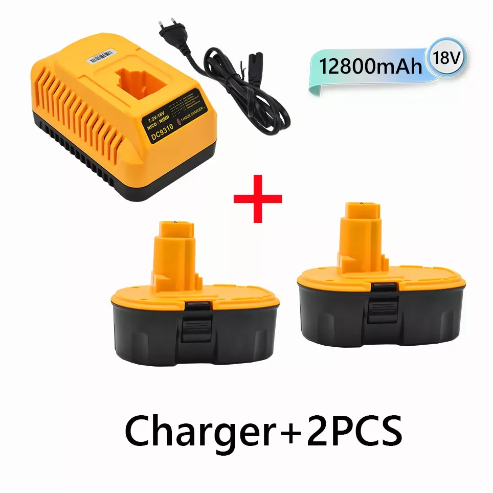 

100% Оригинальный 12800 мАч Ni-MH электроинструмент для Dewalt DC9096 DE9039 DE9095 DW9098 DE9503 DW9096, сменный аккумулятор + зарядное устройство