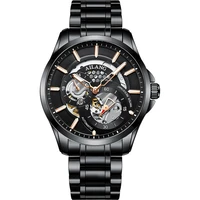 new hollow mechanical watch mens waterproof automatic fashion business mens watch high end watches