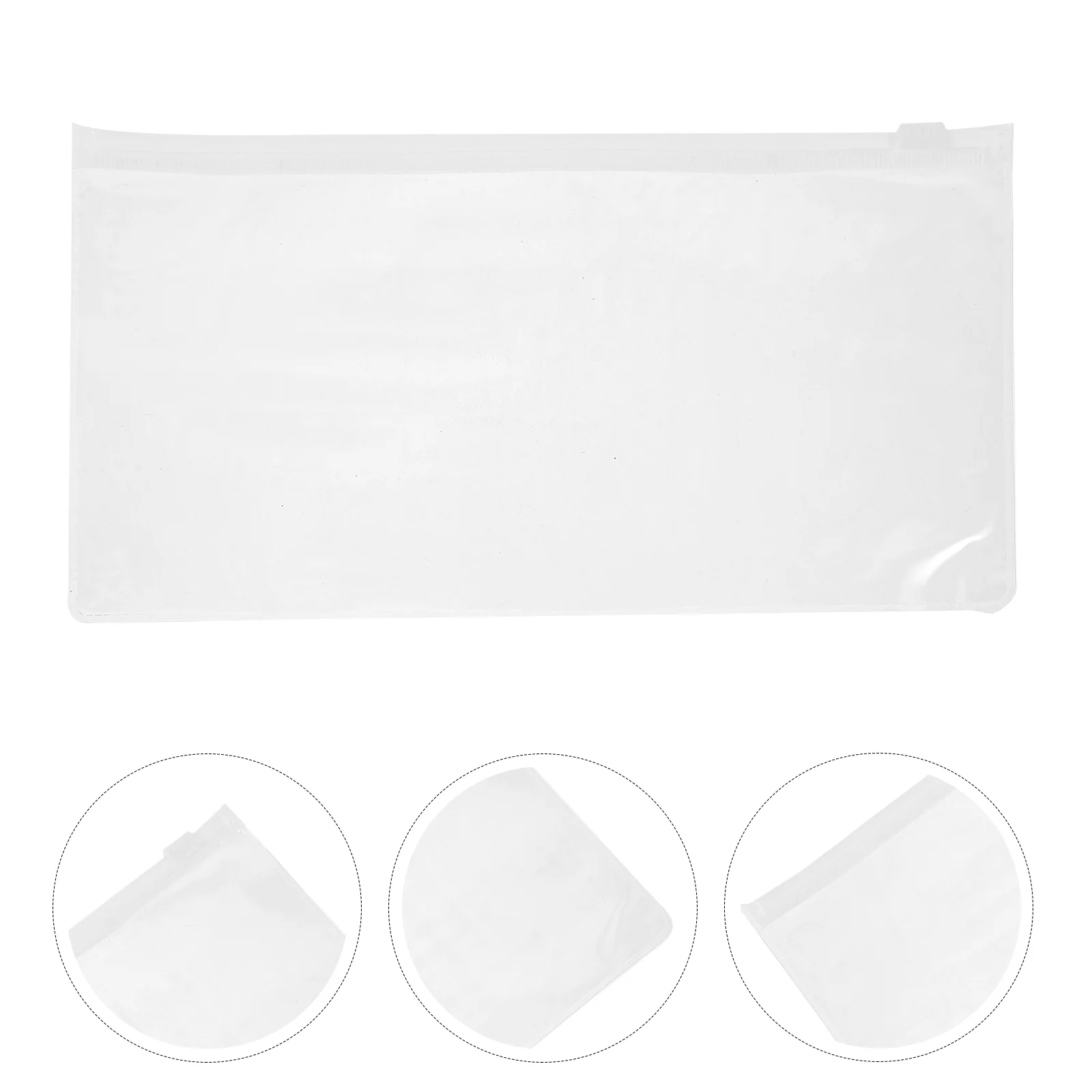 

10 Pcs Clear Zipper Pouches Case Plastic Multipurpose Outdoor Bag Storage Bags Student