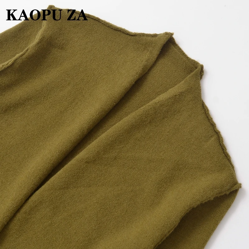 KAOPU ZA 2024 новая зимняя женская хипстерская вязаная куртка с длинными рукавами