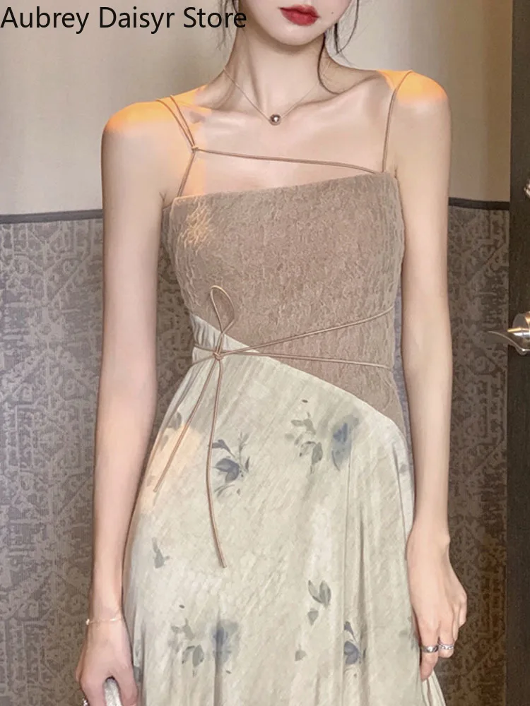 Женское обтягивающее мини-платья летнее длинное с принтом в Корейском стиле Y2k