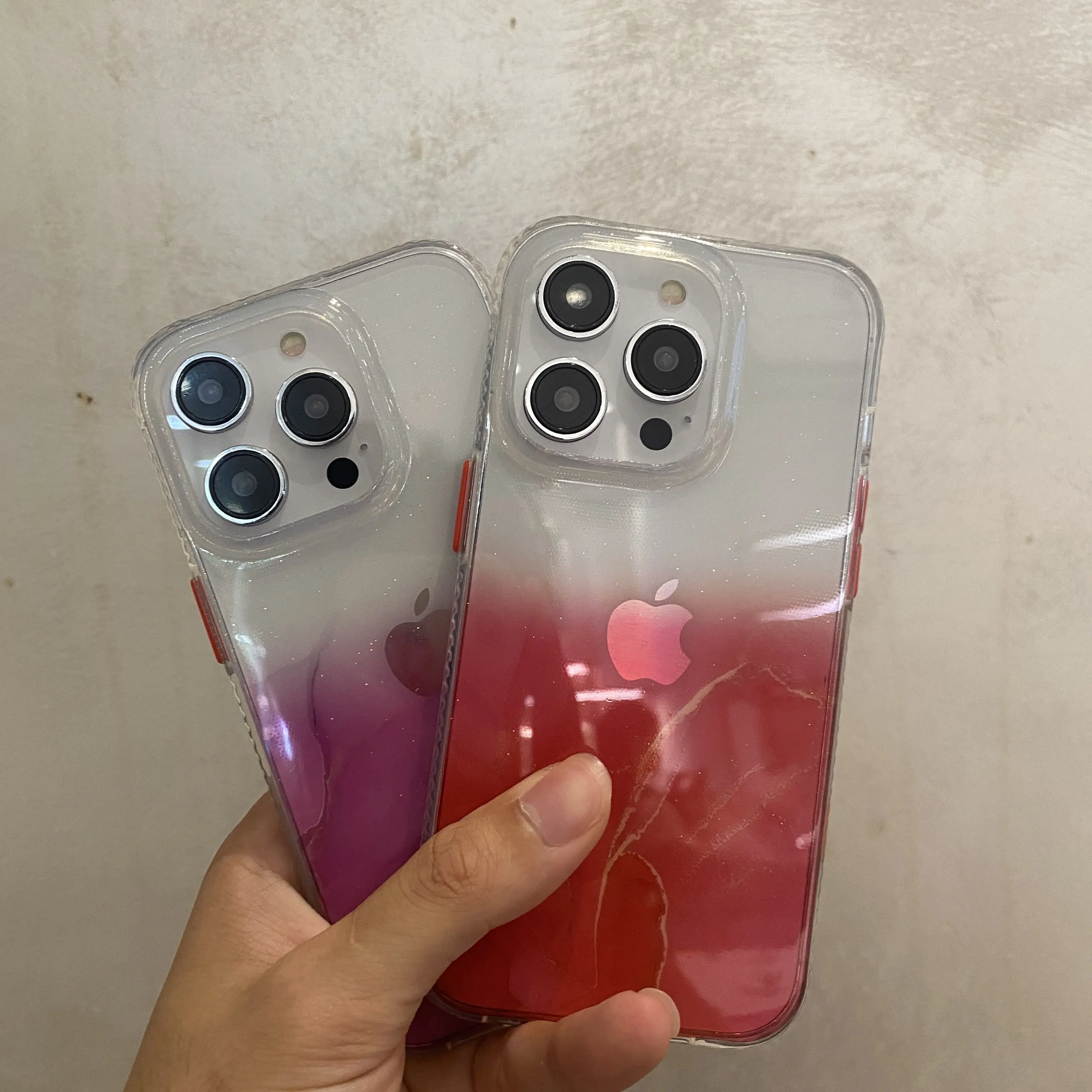 

Watercolor Painting Phone Case For iPhone 14 Pro Max 13 12 11 Colorful Marble Clear Soft Shockproof Cover