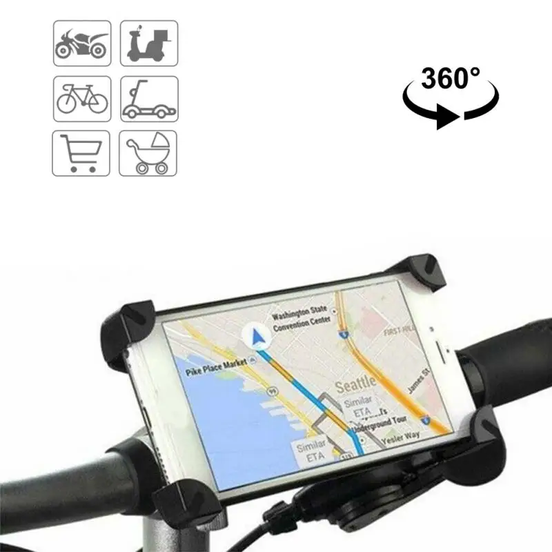 

Universal Bike Mount Multifunctional Adjustable MTB Bicycle Handlebar Cell Phone Holder For 3.5-7 Inches Phone Bike Accessories