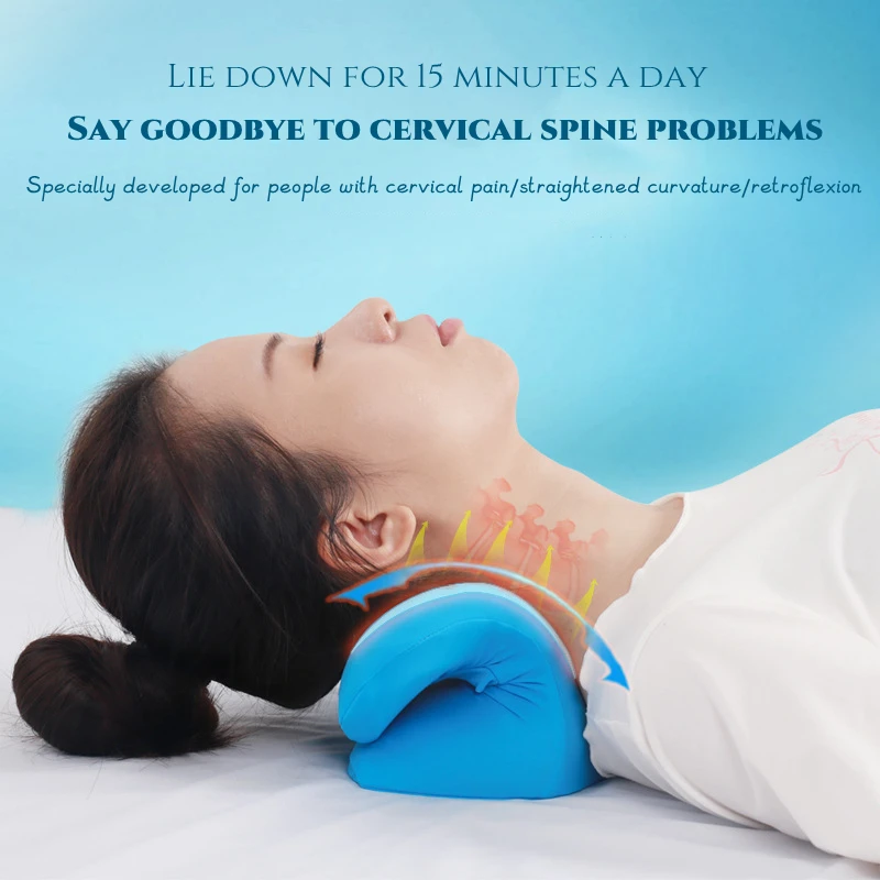 

Массажная подушка для шеи со съемным и моющимся покрытием, Растяжитель плеч, шейный хиропрактика, массажер для шеи