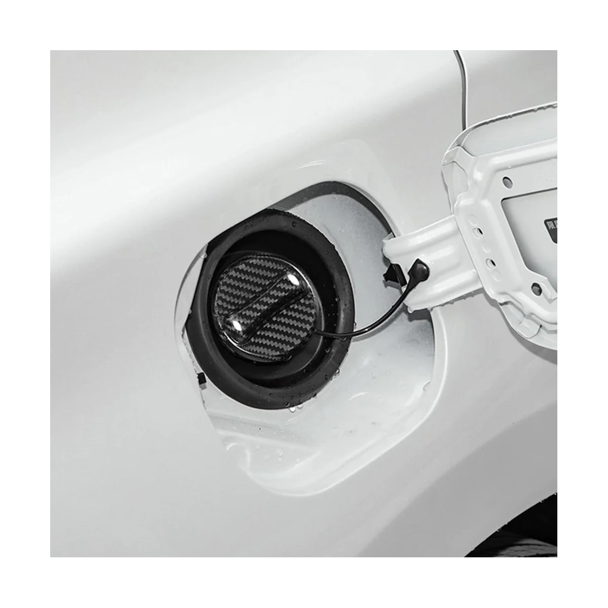 Наклейка из настоящего твердого углеродного волокна крышка бензинового бака для