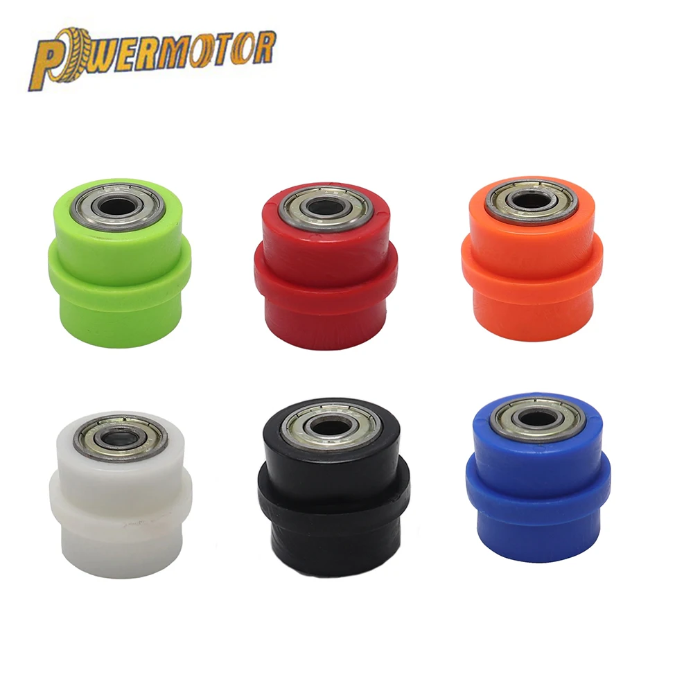 

Metal Plastic Drive Chain Concave Pulley Roller Slider Tensioner Wheel Guide For Pit Dirt Street Bike Bicycle Cycling 8mm 10mm