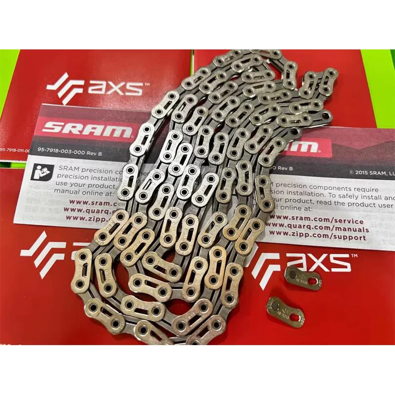 Фото Цепь для шоссейного велосипеда SRAM RED D1 / E1 12-скоростная eTap, высокопрочная прецизионная цепь для электронного переключения передач, 112 / 114 / 120 звеньев №3