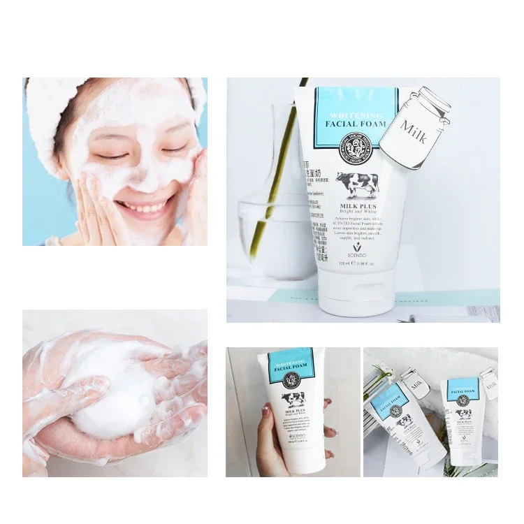 Фото Пенка для умывания Beauty Buffet Scentio Milk Plus Q10, отбеливающая, для нежного очищения и сияния кожи, Таиланд №3