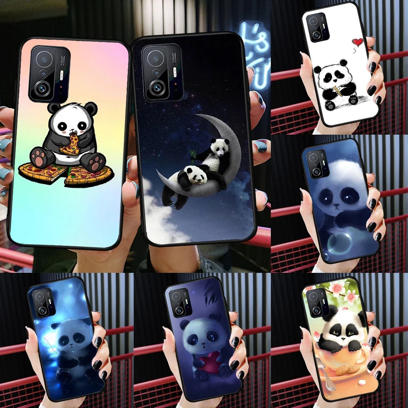 

Panda cute Case For POCO X4 X3 Pro X3 GT M3 M4 POCO F3 Cover For Xiaomi Mi 12 11T Pro 11 Lite Coque