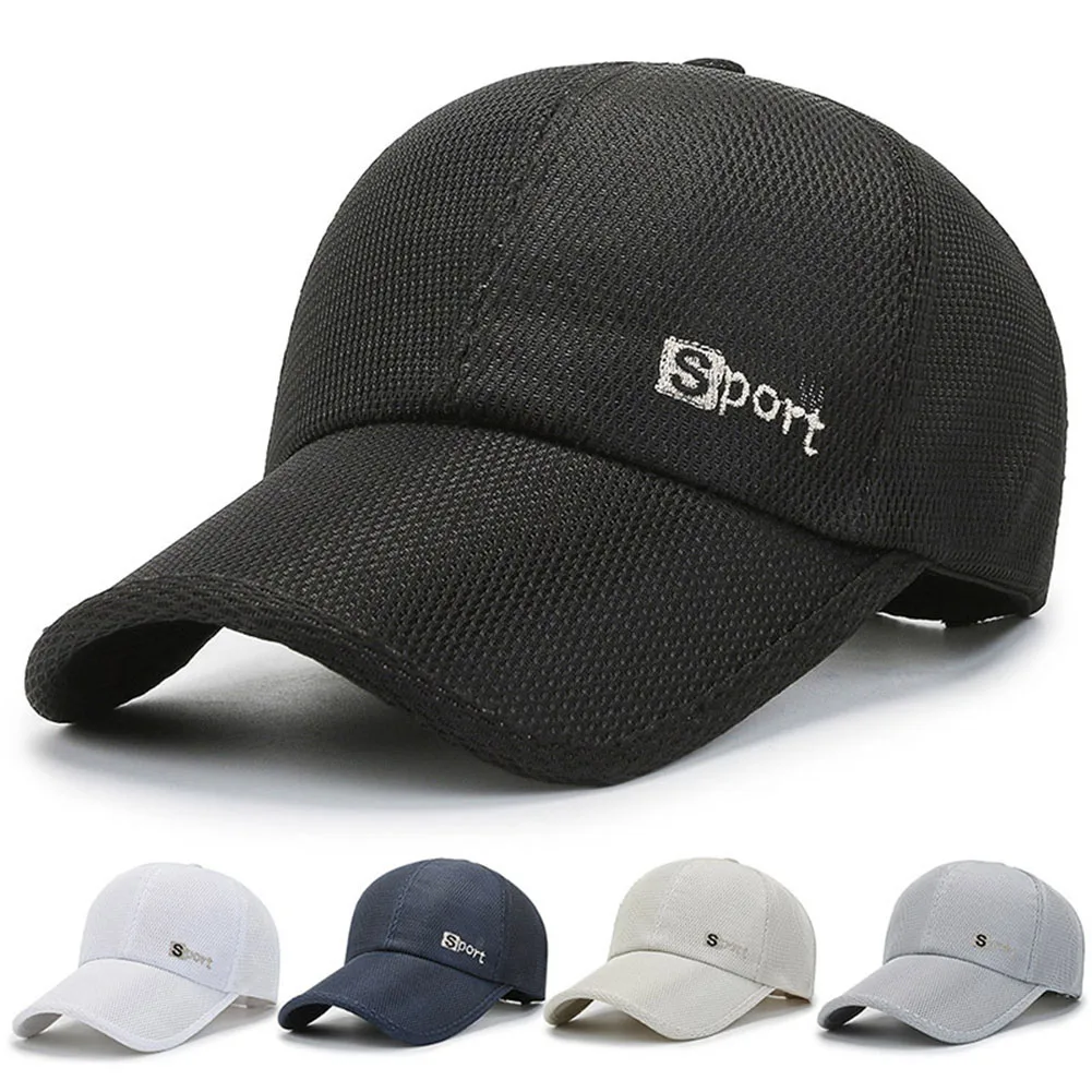 

1pc Long Brim Baseball Cap Sun Visor Hat Waterproof Outdoor Sport Duck Tongue Breathable Sun Hat Women Men Quick Dry Cap