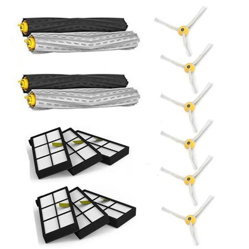 

Запчасти для пылесоса IRobot Roomba 800, 870, 880, основная и боковая щетки, Hepa фильтр