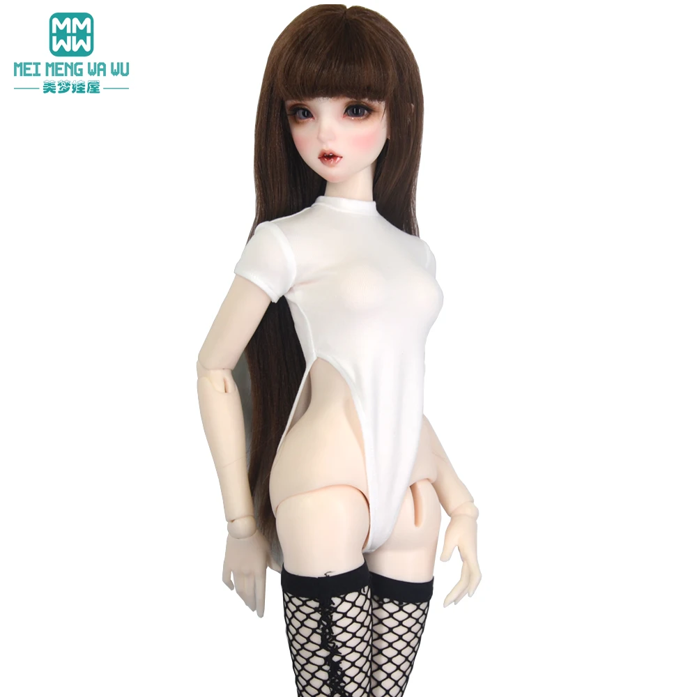 

BJD Doll Clothes 58--60CM 1/3 SD DD Ball Joint Doll Accessories Fashion High Fork Bodysuit Tight Leaky Waist T-Shirt