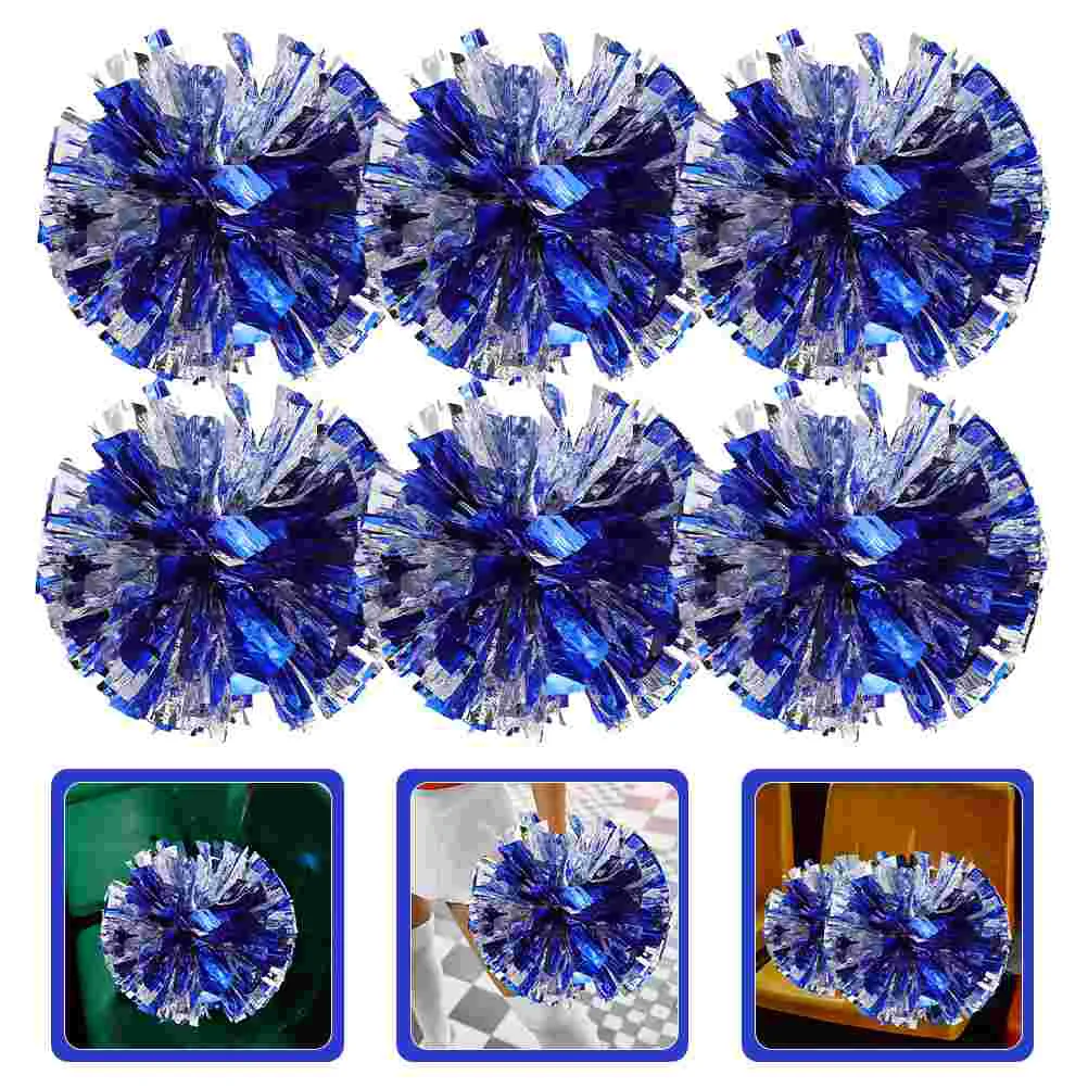 

6 Pcs Mini Accessories Cheerleading Hand Flower Props Poms Pompoms Kids Cheering Flash