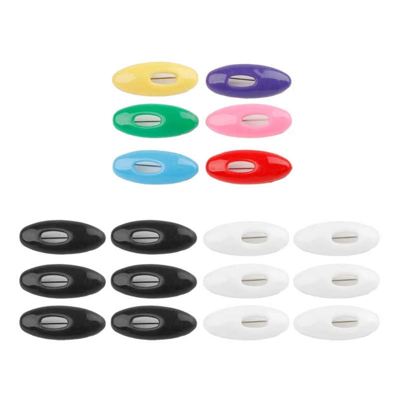 

6 PCS Muslim Hijab Pins Islamic Scarf Safety Oval Pin Women Fashion Accessories