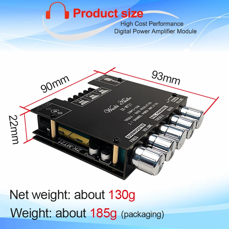 Плата усилителя сабвуфера 50 Вт x2 + 100 |