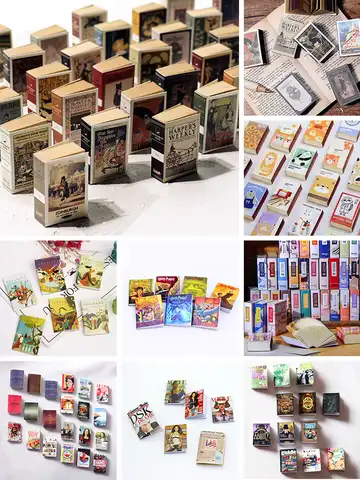 Мини-книга, мини-журналы, блокноты, модели игрушек, миниатюрная копия, карманная мебель, аксессуары для кукол Барби Bjd 1/12