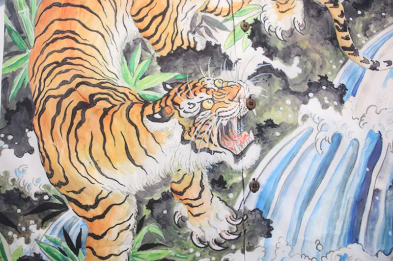 WACKO MARIA Shirt Streetwear Dragon Tiger Print Men Women 1:1 Wacko Maria Oversized Hawaiian Shirt