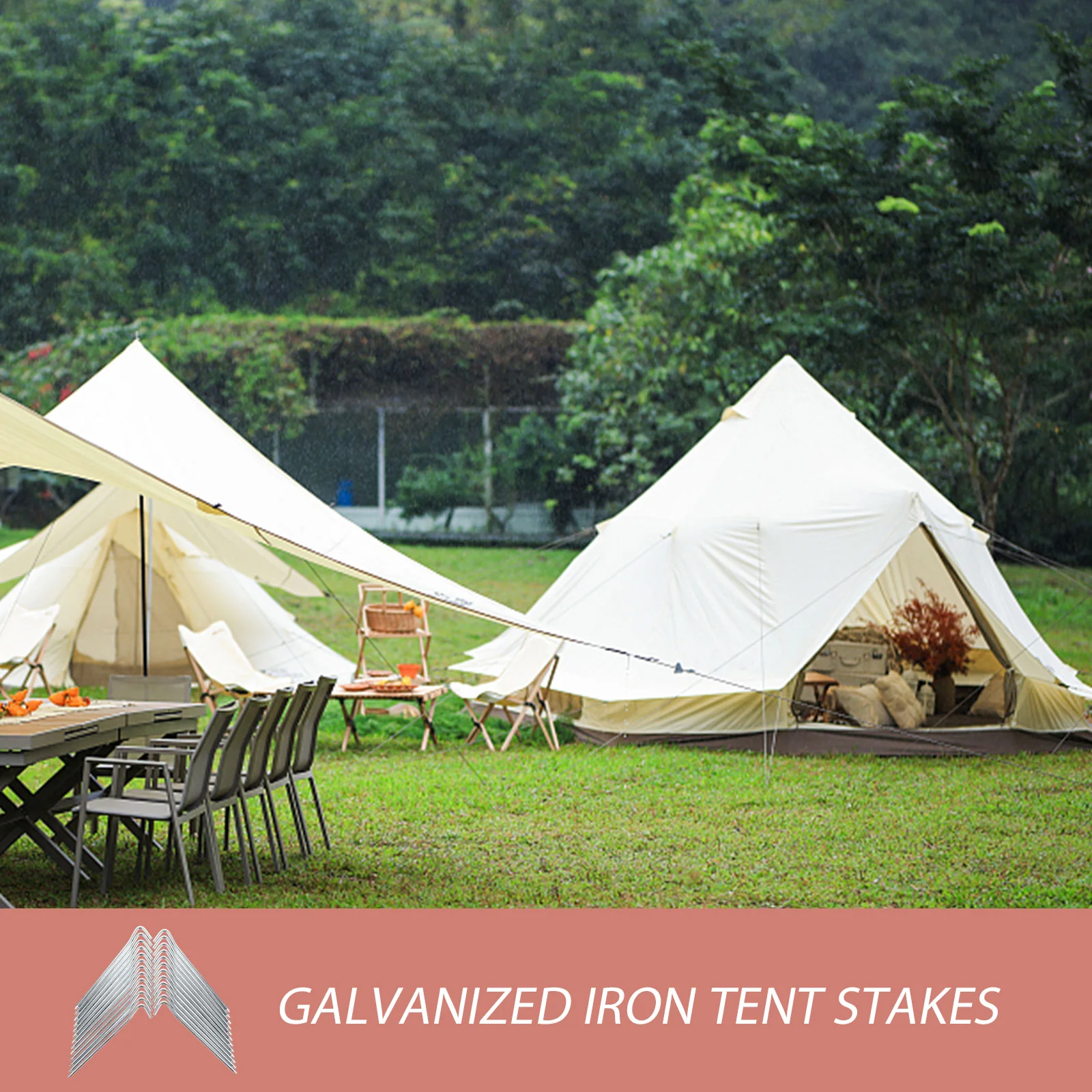 10 шт. колышки для палатки оцинкованные железные колья уличный тент крепежные