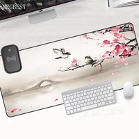 wireless charging mouse pad landscape ink painting computer xxl mousepad padding note pad diy table for laptop carpet for gamers