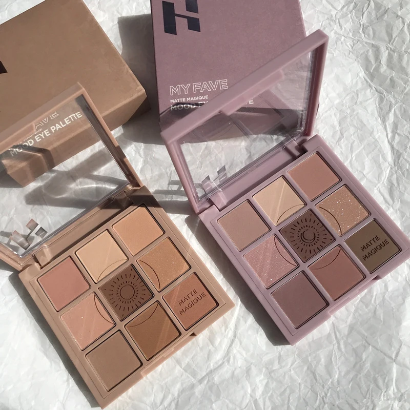 

9 Colors Eyeshadow Palette Matte Glitter Eye Shadow Waterproof Long Lasting Shimmer Eyeshadow Pigment Cosmetics Korean Makeup