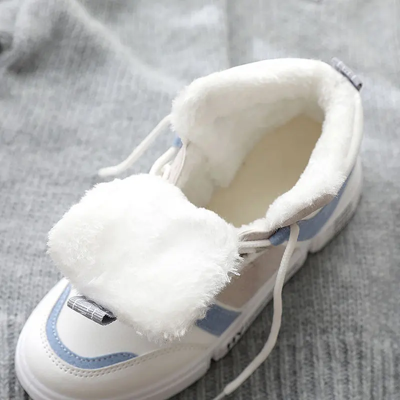 New Women Sneakers Shoes Fashion Boots Woman Ankle Casual Shoes Ladies High Top Booties Non-slip Winter Warm Woman Female Boots