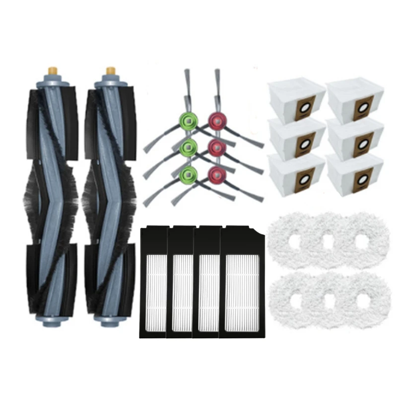 

Пылесборник Для Ecovacs Deebot X1 Omni Turbo, запасные части, основная щетка в комплекте, фильтр НЕРА, тряпка для мытья, запчасти для пылесоса