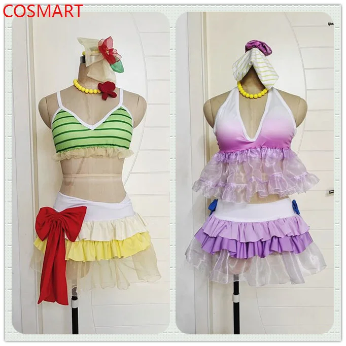 

COSMART Anime Lovelive! Minami Kotori Sonoda Umi All Members Sexy Lovely Summer Swimsuit Cosplay Costume Pool Party Outfit