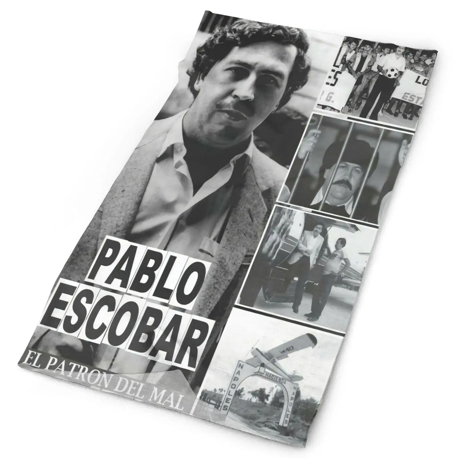 

Pablo Escobar Shir El Patron Del Men's Bandana Scarf For Men Fashion Hunting Mask Tactical Neck Warmer Bandana Men's Balaclava