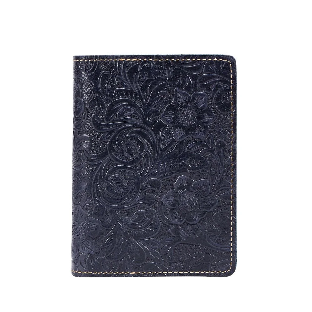 

Luxury Genuine Leather Passport Holder Wallet Women Cover Purse Brand Credit&Id Card Pouch Embossed Travel