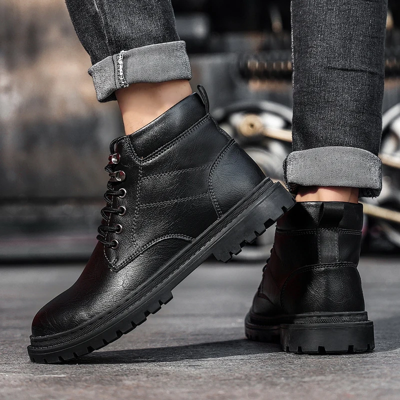 GR-1639 HIKING SHOES MEN HUNTING BOOTS TACTICAL SHOES DESERT COMBAT ANKLE WATERPROOF SNEAKERS LEATHER SNOW WALKING LOW-TOP SHOE