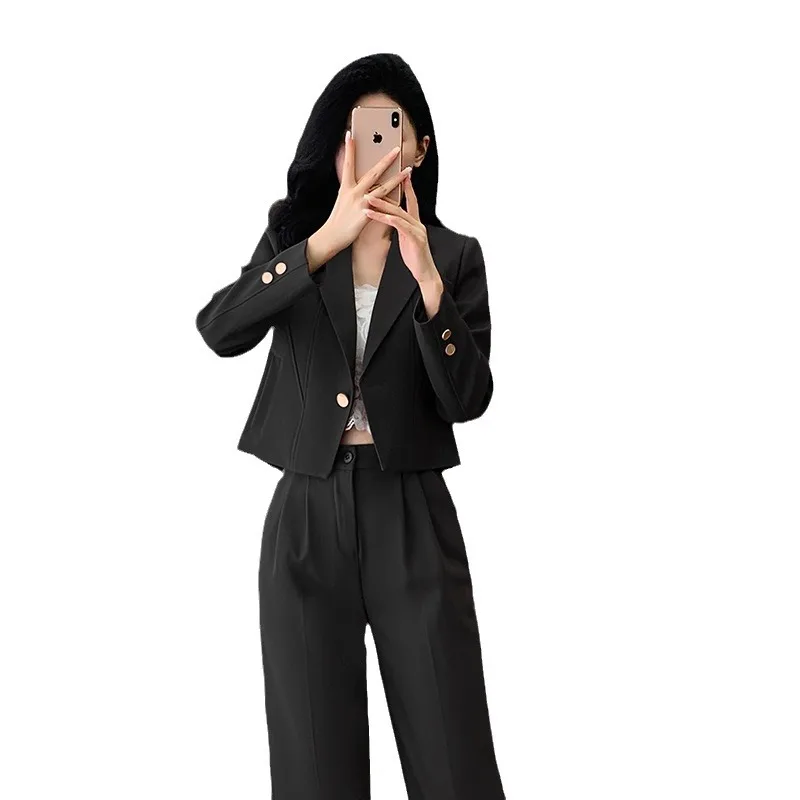 Короткий маленький костюм-пальто для женщин2024Новый весенне-осенний