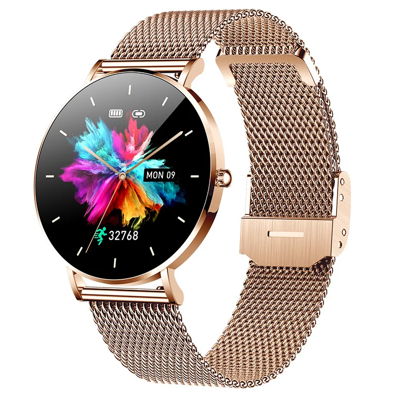 

2023 New T8 Smart Watch Ultra Thin Women 1.36inch AMOLED 360*360 HD Pixel Display Show Time Call Reminder Smartwatch Ladies