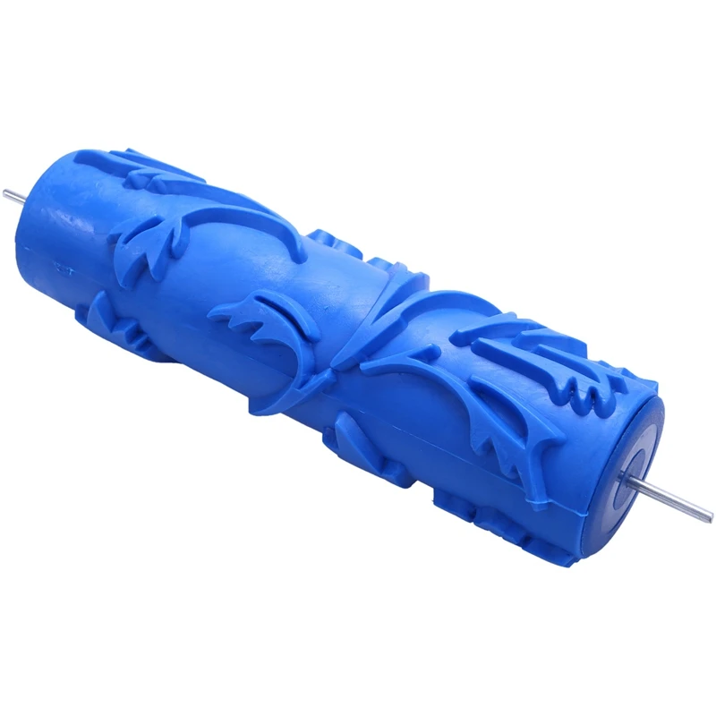 

7Inch 3D Rubber Wall Decorative Painting Roller, Patterned Roller Wall Decoration Tools Without Handle Grip, Rose Roller