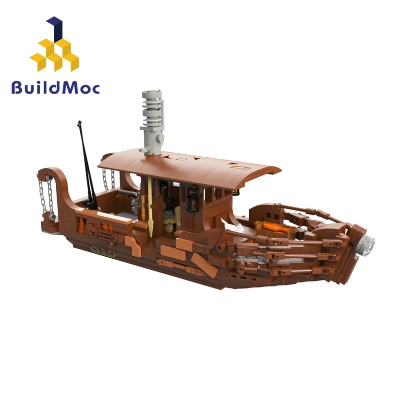 

MOC Jungle Tree Ship Building Blocks Set Idea Assemble Adventure Boat Sailboat Bricks Model Toys For Children Kid Birthday Gifts