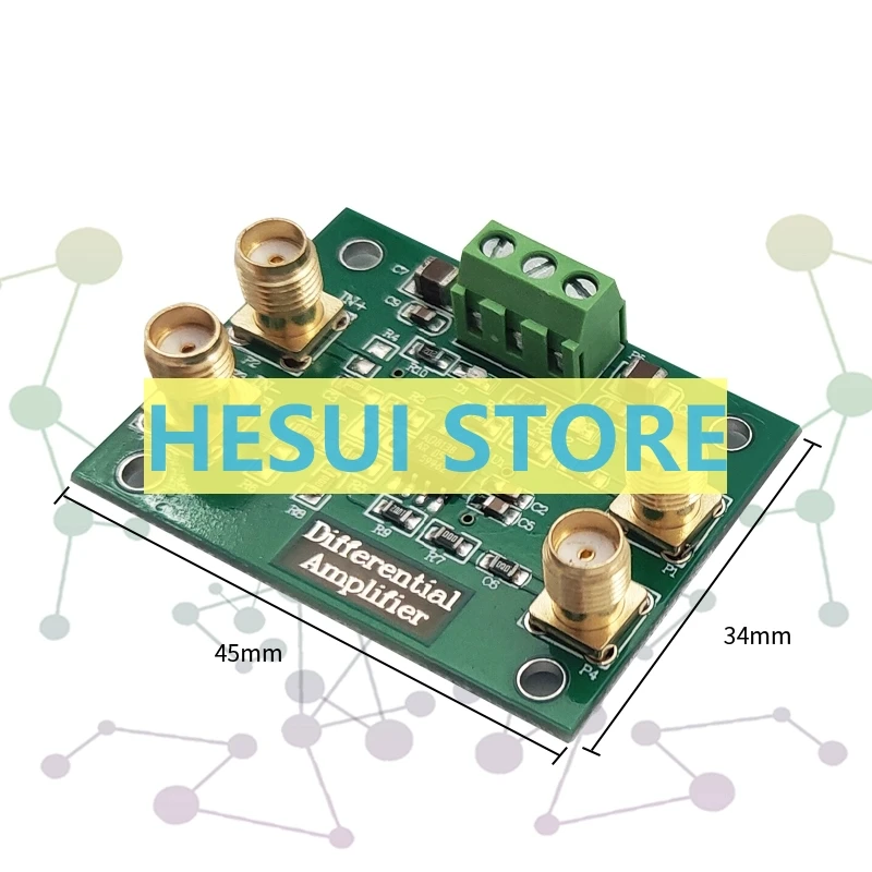 Модуль дифференциального усилителя AD8138 односторонний для АЦП в сочетании с